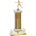 Premium Single Gold Glacier Fourth Place Skater Trophy