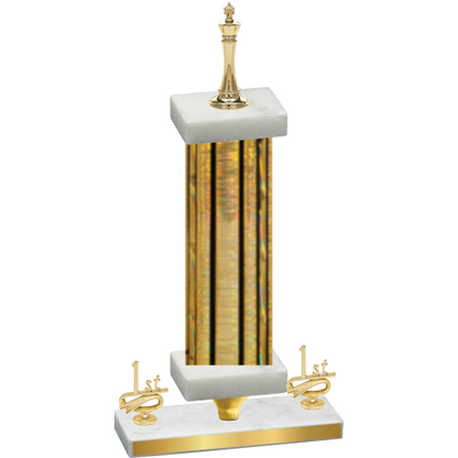 Premium Single Gold Glacier First Place Chess Trophy