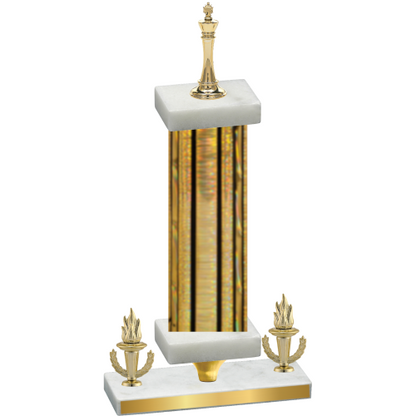 Premium Single Gold Glacier Victory Chess Trophy