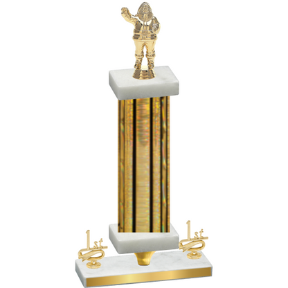 Premium Single Gold Glacier First Place Holiday Trophy