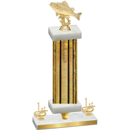 Premium Single Gold Glacier First Place Fishing Trophy