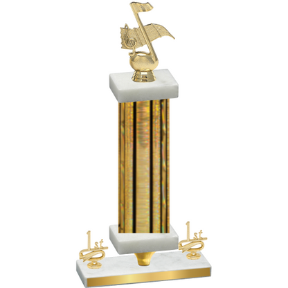 Premium Single Gold Glacier First Place Music Trophy