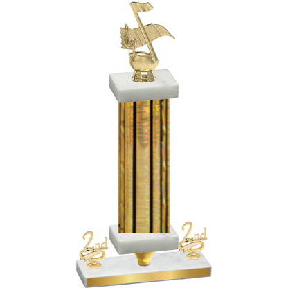 Premium Single Gold Glacier Second Place Music Trophy