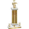 Premium Single Gold Glacier Year Music Trophy