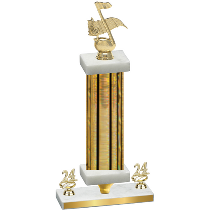 Premium Single Gold Glacier Year Music Trophy