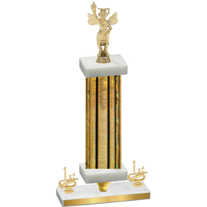 Premium Single Gold Glacier First Place Academics Trophy