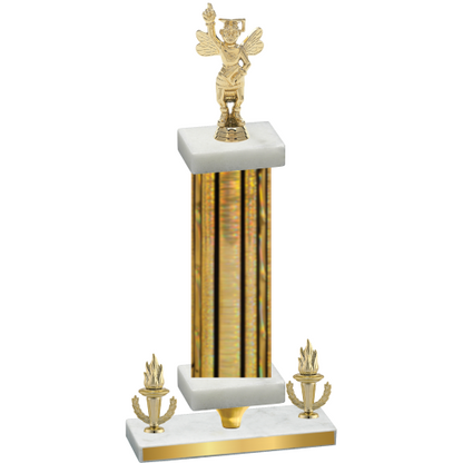 Premium Single Gold Glacier Victory Academics Trophy