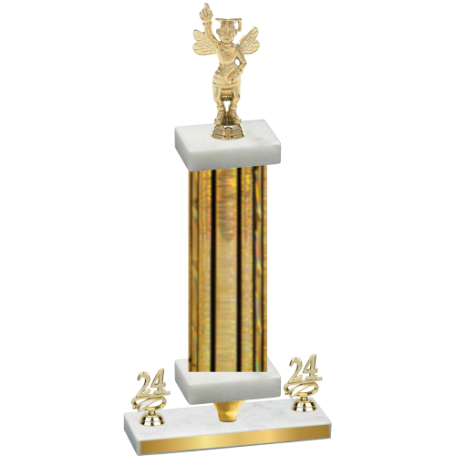 Premium Single Gold Glacier Year Academics Trophy