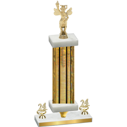 Premium Single Gold Glacier Year Academics Trophy