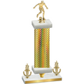 Premium Single Gold Carbon Fiber Victory Soccer Trophy