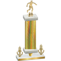 Premium Single Gold Carbon Fiber Victory Soccer Trophy