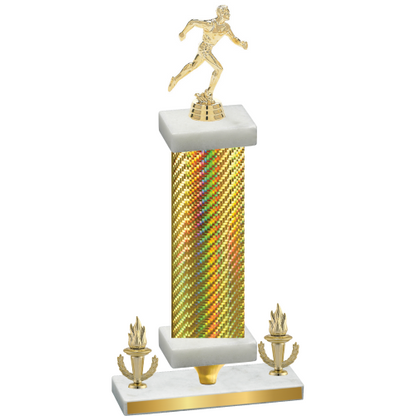 Premium Single Gold Carbon Fiber Victory Running Trophy