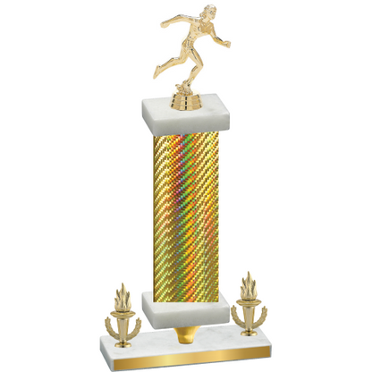Premium Single Gold Carbon Fiber Victory Running Trophy