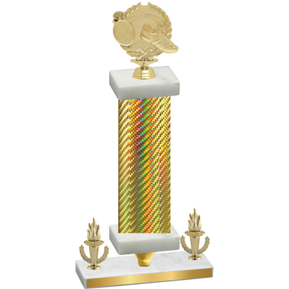 Premium Single Gold Carbon Fiber Victory Running Trophy