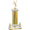 Premium Single Gold Carbon Fiber Victory Tennis Trophy