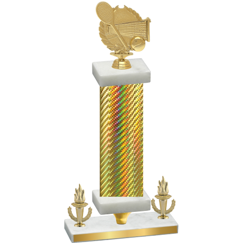 Premium Single Gold Carbon Fiber Victory Tennis Trophy
