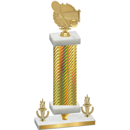 Premium Single Gold Carbon Fiber Victory Tennis Trophy