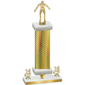 Premium Single Gold Carbon Fiber Year Wrestling Trophy