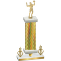 Premium Single Gold Carbon Fiber Victory Volleyball Trophy
