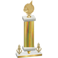 Premium Single Gold Carbon Fiber Victory Volleyball Trophy