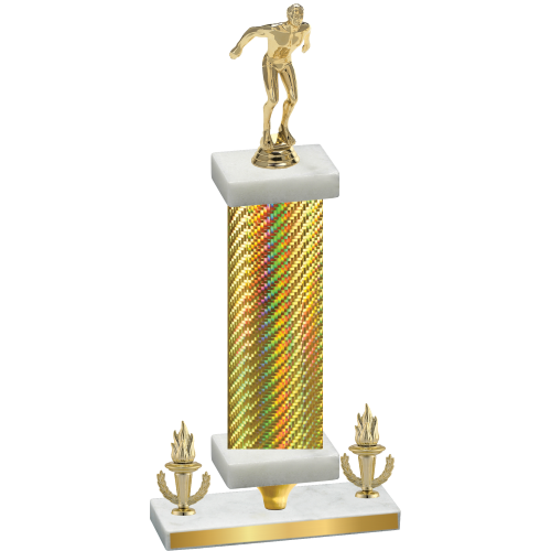 Premium Single Gold Carbon Fiber Victory Swimming Trophy