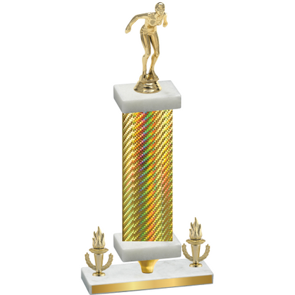 Premium Single Gold Carbon Fiber Victory Tennis Trophy