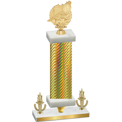 Premium Single Gold Carbon Fiber Victory Swimming Trophy