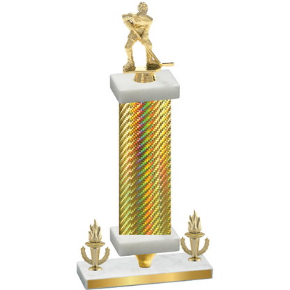 Premium Single Gold Carbon Fiber Victory Hockey Trophy