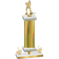 Premium Single Gold Carbon Fiber First Place Hockey Trophy