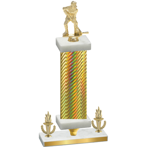 Premium Single Gold Carbon Fiber Victory Hockey Trophy