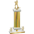 Premium Single Gold Carbon Fiber Year Hockey Trophy