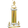 Premium Single Gold Carbon Fiber Victory Lacrosse Trophy