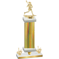 Premium Single Gold Carbon Fiber First Place Lacrosse Trophy