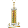 Premium Single Gold Carbon Fiber Year Victory Trophy