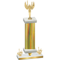 Premium Single Gold Carbon Fiber First Place Victory Trophy