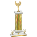 Premium Single Gold Carbon Fiber Year Victory Trophy