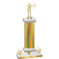 Premium Single Gold Carbon Fiber First Place Archery Trophy