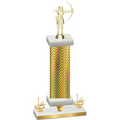 Premium Single Gold Carbon Fiber First Place Archery Trophy