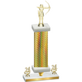 Premium Single Gold Carbon Fiber Year Archery Trophy