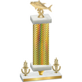 Premium Single Gold Carbon Fiber Victory Fishing Trophy