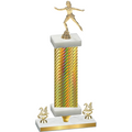 Premium Single Gold Carbon Fiber Year Skater Trophy