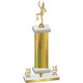Premium Single Gold Carbon Fiber Year Majorette Trophy