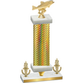 Premium Single Gold Carbon Fiber Victory Fishing Trophy