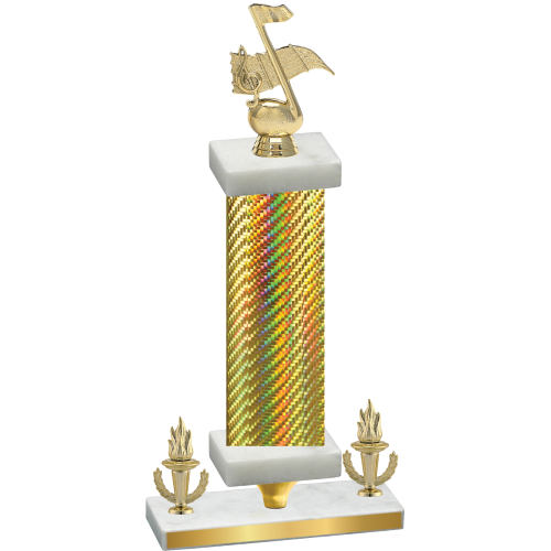Premium Single Gold Carbon Fiber Victory Music Trophy