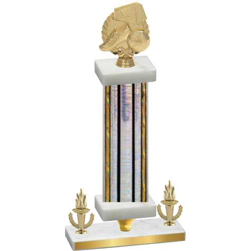 Premium Single Silver Glacier Victory Soccer Trophy