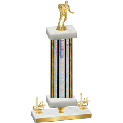 Premium Single Silver Glacier First Place Rugby Trophy