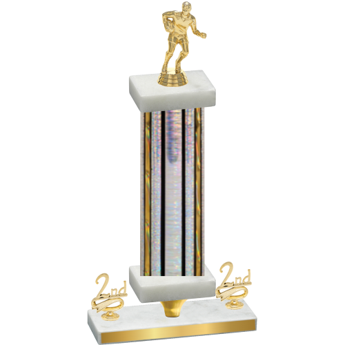 Premium Single Silver Glacier Second Place Rugby Trophy