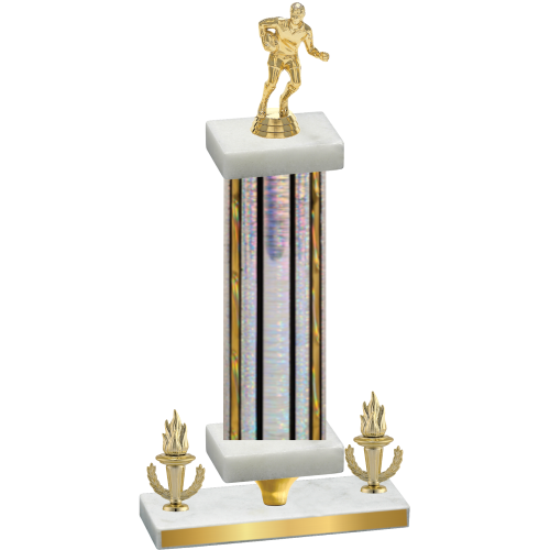 Premium Single Silver Glacier Victory Rugby Trophy