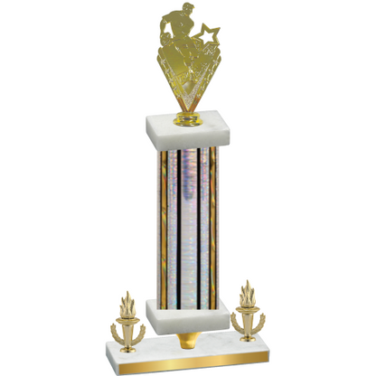 Premium Single Silver Glacier Victory Rugby Trophy