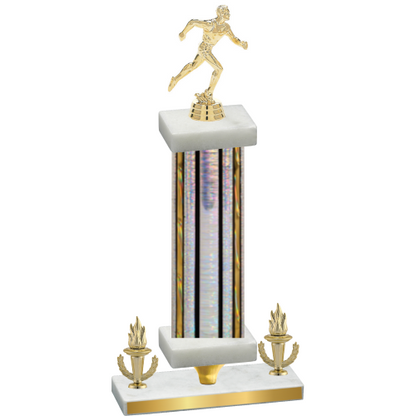 Premium Single Silver Glacier Victory Running Trophy